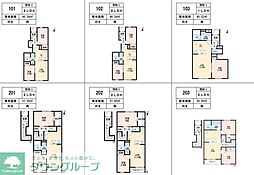 川口市大字榛松アパート 1LDKの間取図画像