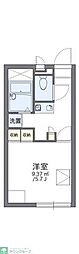レオパレスはとがや 1Kの間取図画像
