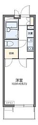 レオパレスリモーネ6 1Kの間取図画像