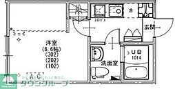 さいたま市緑区大字大間木アパート 1Kの間取図画像