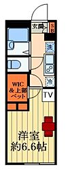 レオパレスグランダーム 1Kの間取図画像
