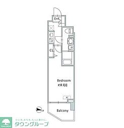 GRANPASEO青砥 13階1Kの間取り