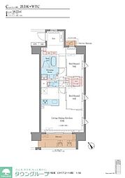 LUXENA船堀 6階2LDKの間取り