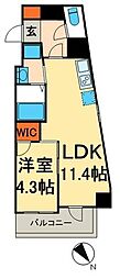 JR総武本線 馬喰町駅 徒歩1分の賃貸マンション 2階1LDKの間取り