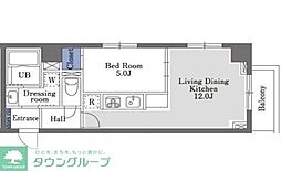 都営浅草線 本所吾妻橋駅 徒歩8分の賃貸マンション 3階1LDKの間取り
