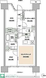 都営新宿線 東大島駅 徒歩8分の賃貸マンション 13階3LDKの間取り