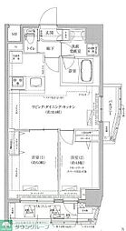 東武亀戸線 東あずま駅 徒歩1分の賃貸マンション 2階2LDKの間取り