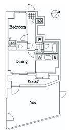 ライオンズマンション東四つ木 1DKの間取図画像
