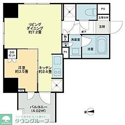 ライオンズ東向島MYLES 1LDKの間取図画像