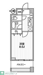 アーデン両国 1Kの間取図画像