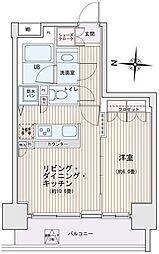 エスティメゾン錦糸町2 1LDKの間取図画像
