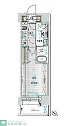 フュージョナル浅草フォレスト 1Kの間取図画像