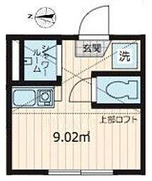 アミティエ東小岩 ワンルームの間取図画像