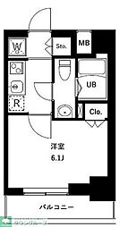 URBANPARKお花茶屋 1Kの間取図画像