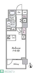 LEMODE亀戸 ワンルームの間取図画像