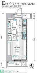 MAXIV ALIVE堀切菖蒲園 1Kの間取図画像