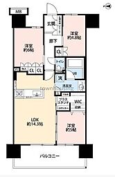 イニシア新小岩ローレルコート 3LDKの間取図画像
