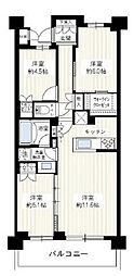 アーリアシティ一之江 3LDKの間取図画像