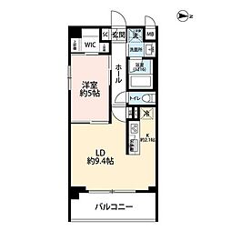 プレール・ドゥーク本所吾妻橋3 1LDKの間取図画像