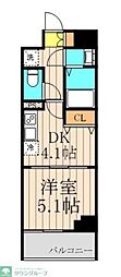 カパリリ瑞江 1DKの間取図画像