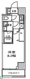 S-RESIDENCE押上Clair 1Kの間取図画像