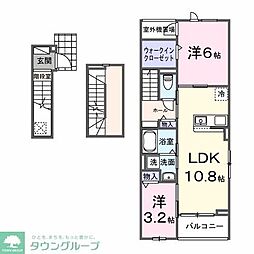 ＬＡ．ＯＨＡＮＡ　田無 3階2LDKの間取り
