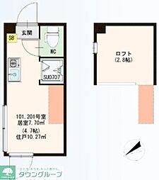 間取図画像 ワンルーム