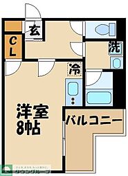 BPRレジデンス仙川 ワンルームの間取図画像