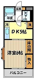ノートルメゾン 1DKの間取図画像