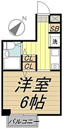 日神パレステージ吉祥寺 1Kの間取図画像