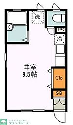 レジデンス武蔵野 ワンルームの間取図画像