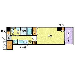 フェニックス吉祥寺アヴァンティーク 1Kの間取図画像