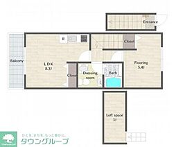 AmericanLiberty吉祥寺 1LDKの間取図画像