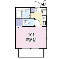 エトワールモリ 1Kの間取図画像