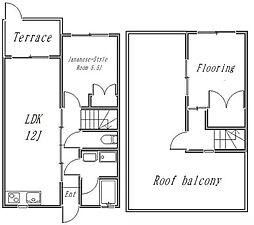 第3ゼルコバマンション 2LDKの間取図画像