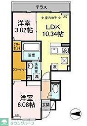 NKガーデン 2LDKの間取図画像