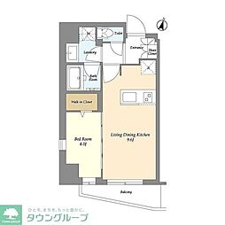 AIFLAT阿佐ヶ谷 1LDKの間取図画像