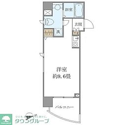 吉祥寺御殿山デュープレックスR's ワンルームの間取図画像