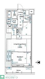 ブライズ方南町 1LDKの間取図画像