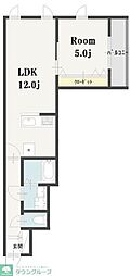 ImagawaMidGardenSuite 1LDKの間取図画像