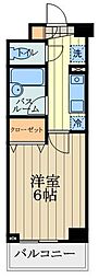 セレーノ武蔵野 1Kの間取図画像