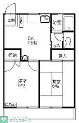 ボンナール・マチダ 2DKの間取図画像