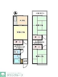 テラスハウス並木 1階3Kの間取り