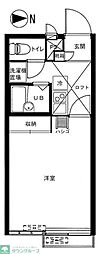 メインシティガーデンエリア 1Kの間取図画像