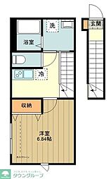 フルセイル豊田 1Kの間取図画像
