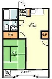 ハイムビアンカ 1LDKの間取図画像