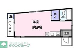 リエパレス立川 ワンルームの間取図画像