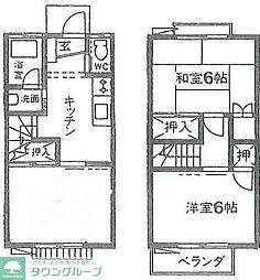 みたま1号棟 3Kの間取図画像