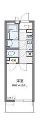 レオネクスト北斗4 1Kの間取図画像
