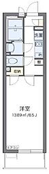 クレイノコンフォール 1Kの間取図画像